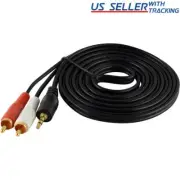 8FT 3.5MM Male to 2 RCA Male Stereo Audio Converter Cable
