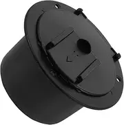 LOORGVEL Black Round Cable Management Box Yacht Wire Cover Easy Install Electric Access Hatch Waterproof Storage Box