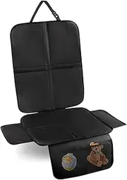 Cozary Child Seat Pad Car Seat Protector - Waterproof & Easy Cleaning, Back Seat Protector Car Children, for Child Seats, Baby Seats and Booster Seats, with Storage Bag