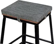 baibu Rectangle Bar Stool Cushions, Non-Slip Dining Bar Stool Cushion Pads Kitchen Bench Stool Cushions with Machine Washable Cover - One Cushion Only(Grey, 15.7×11.8×1.5in)