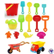 9PC 18CM Beach Toy Set Sand Kids Playground Sandpit Bucket Set Sand castle buckets