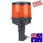 Roadvision LED Beacon Micro Revolver Dual 10-30V Amber DIN Pole Mount 43W 10 Fun