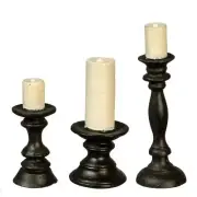 MINIATURE DOLLHOUSE 1:12 SCALE CANDLE HOLDERS - SET OF 3 - T8480
