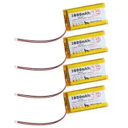 4PCS 3.7V 3000mAh 103665 MakerNova Micro JST 1.25 Plug for Arduino Nodemcu ESP32