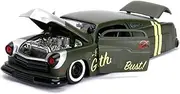 Die Casting 1:24 for Mercury 1951 Protagonist Joint Edition Alloy Classic Car Model Fully Open Door Miniature Vehicle Model Presents Ornaments