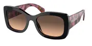 Prada PR A08SF Asian Fit 12O50C Men's Sunglasses Black Size 57
