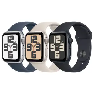 Apple Watch SE2 GPS 44mm 2023款 鋁金屬錶殼/運動型錶帶 智慧手錶 欣亞