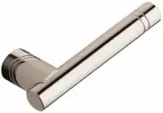 Baldwin 5138.055.MR Lever X Less Rose Brass Knob, Lever Lifetime Polished Nickel