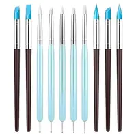 Silicone Sculpting Tools for Clay | Professional Silicone Tip Paint Pens Brushes,Soft Handicraft Carving Modeling Pen for Nails, Drawing, Styling Dots