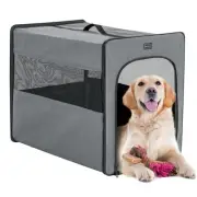 Collapsible Dog Crate, Soft Sided Dog Crate - 31 Inch with Thicken Mat, Easy ...
