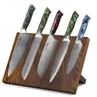 6Pcs TURWHO Kitchen Knife Japan VG10 Damascus Steel Chef Knife Block Set Resin