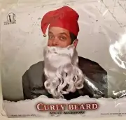 Seasonal Visions Inter. Curly Beard White Adult One Size Style # 5173033