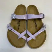 Birkenstock New with Box Mayari Purple Fog Birko-Flor Patent Narrow Select Size