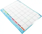NUOBESTY Magnetic Frige Calendar Fridge White Board Fridge Calendar White Board Calendar Dry Erase Magnetic Calendar Fridge Planner Board