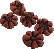 Outanaya 5pcs Hair Bun Cover Ballet Bun Hair Net Elastic Knit Head and Comfortable for Work