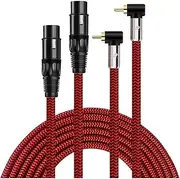 Jack Audio Cable Dual RCA Male to 2 XLR Female Audio Cable for Tape Recorder CD DVD Player Amplifiers Speaker Mixing Consoles Microphone Cords 3 5mm Jack Audio Cable (Color : 2RCA M-2XLR F, Size : 1
