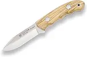 Bushcraft Full Tang Knife Joker Teckel CO85, 9,5 cm MOVA Stainless Steel Blade, with Olive Wood Handle, Fishing Tool, Hiking, Camping and Hiking.
