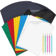 115Pcs Transfer Paper, 15Pcs Tracing Paper for Sewing, 100Pcs Black Graphite ...