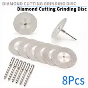8Pcs 40mm Diamond Cutting Discs Grinding Saw Blade Flat Wheel For Angle Grinder