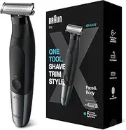Braun Series XT5, Beard Trimmer, Shaver and Electric Razor, XT5100, Body Grooming Kit, Wet & Dry, Rechargeable, Cordless, Black