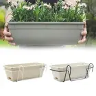 Railing Planter,Deck Window Boxes Planter,Flower Plant Pot,Hanging and Planter