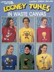 Brand New Looney Tunes LOONEY TUNES IN WASTE CANVAS Embroidery Leisure Arts 2564