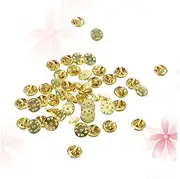 [STOBAZA] 50pcs Supplies Locking Making Replacement Golden and Cm Silver Service Badges Enamel Bars Craft Uniform Butterfly Makinggolden Holder DIY Small Backings Clutch Brooch