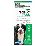 Credelio Plus Blue Extra Large Dogs 22kg-45kg 6 pack (6 months)