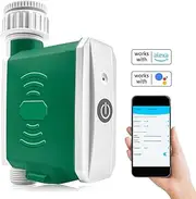 ASHDEL Tuya Watering Timer Drip Irrigation Controller Automatic Garden Watering System APP Control Compatible with Amazon and Assistant for Voice Control
