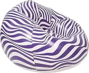 GANAZONO Inflatable Lazy Sofa Durable Recliner for Outdoor Relaxation Foldable Bean Bag Chair for Camping Hiking and Picnics Modern Striped Design