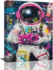 Astronaut Wall Art Banksy Graffiti Painting Pictures Framed Canvas Prints Modern