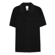 [Calvin Klein] Calvin Klein Logo-embroidered Shirt XL BLACK