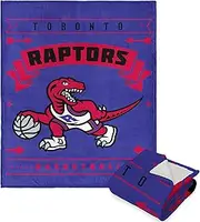 Northwest NBA Toronto Raptors Silk Touch Sherpa Throw Blanket, 50" x 60", Hardwood Classics