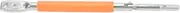 3 Hole Wire Twisting Bender Multifunctional Handheld Twisting Tool for Fixing Fence Wire Efficient Steel Construction Orange Silicone Handle 23cm Long Lasting Rustproof