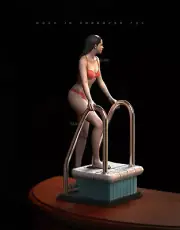 Phoebe Cates Statue 3D Print Unpainted/Unassembled