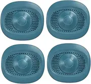 4pcs Floor Drain Cover Kitchen Sink Bathroom Drain Strainers Anti Reusable Easy to Clean Material