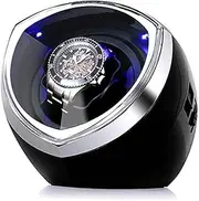 [Generic] Automatic Single Watch Winder with Japanese Whisper Motor ，4 Rotation Mode ，Watch Winder for Women and Men Mechanical Watches ，Black