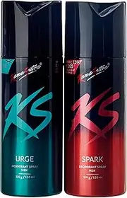 Kama Sutra Ks Spark With Urge Combo Deo Spray For Men, 150Ml + 150Ml