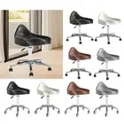 Rolling Salon Stool Chair with Back Support Heavy Duty Rolling Stool for Step