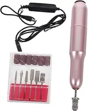 Ipetboom Manicure Small Drills Electric Nail Files Charging Nail Grinding Machine Mini Polisher Grinding Tool for Natural Artificial Random Color