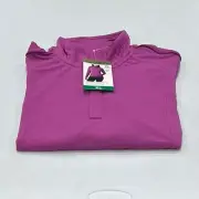 Mondetta Women's Active 1/4-Zip Long Sleeve Top, Purple, Size XL