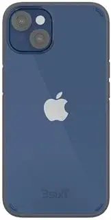 3sixT BioFlex Phone Case for iPhone 13, Clear/Grey