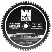 WEN BL0760 7.25-Inch 60-Tooth Carbide-Tipped Professional Ultra Fine-Finish