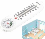 Humidity Meter - Hygrometer Thermometers 2-in-1 Gauge Meter with/Celsius, Thermometer for House, Mechanical Temperature Humidity Measure Products for Room, Outdoor, Offices