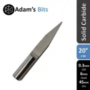 20 deg 0.3mm diam. 6mm shank V-shape engraving V-bit end mill CNC router