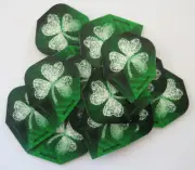 Bulk Pack 15 (5 Sets) Harrows Marathon ExtraStrong Dart Flights "Irish Shamrock"