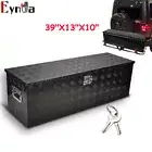 39"X13"X10"BLACK ALUMINUM PICKUP TRUCK TRUNK BED TOOL BOX UNDERBODY STORAGE+LOCK