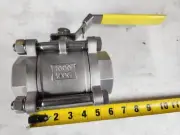 Jomar T-SS-1000N-4B 2" NPT Ball Valve Stainless Steel CF8M Full Port 1000WOG NeW