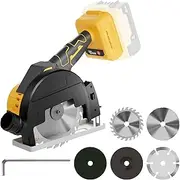 [Cotchen] Mini Circular Saw Cordless Compatible with DeWalt 20V Battery, Brushless Compact Circular Saw with 5 Blades 4", Max Cutting Depth 1-2/11'' for Wood, Soft Metal, Tile, Plastic(No Battery)