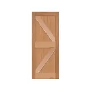 Parkwood 2100 x 1000 x 38mm Internal Barn Door Cedar Stain SQCAR43B